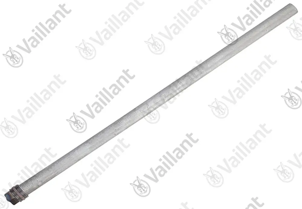 Gerade Metallstange mit einem Gewinde an einem Ende, geeignet für Vaillant Produkte.